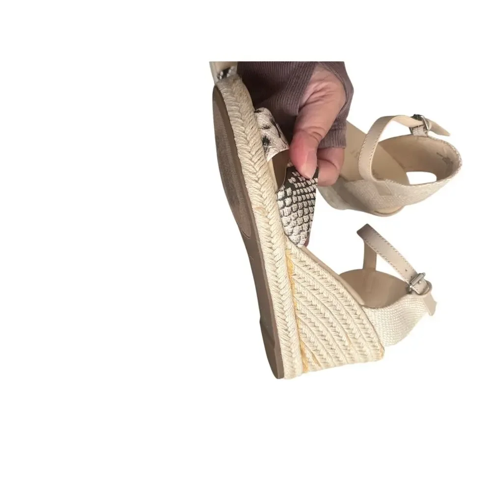 Nine West Espadrilles size 9 Joy snake skin resort vacation summer shoes